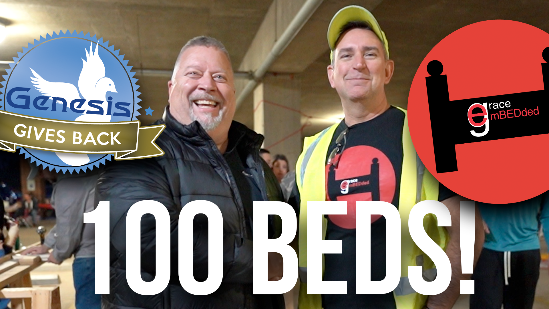 100 Bed Built! Genesis Gives Back: Grace EmBEDded Thanksgiving Bed Build