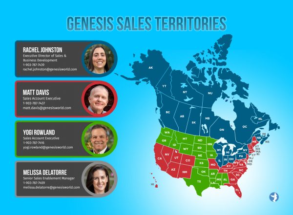 Genesis Sales Map